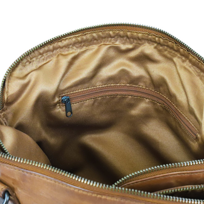 BearDesign CL40085 Schoudertas 2 vakken Cognac