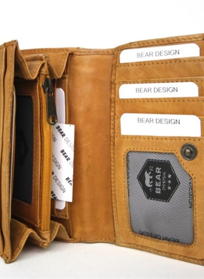 Portemonnee Flappie CL15572 Okergeel