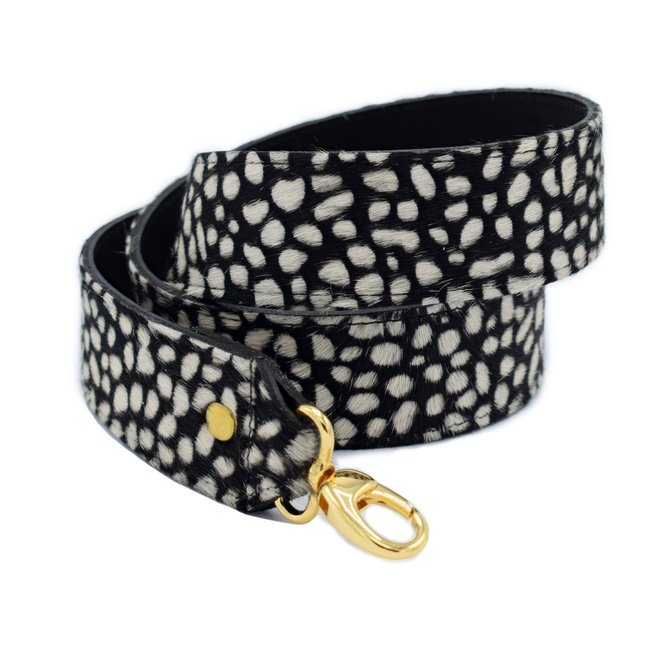 Long Bagstrap Cheeta Black