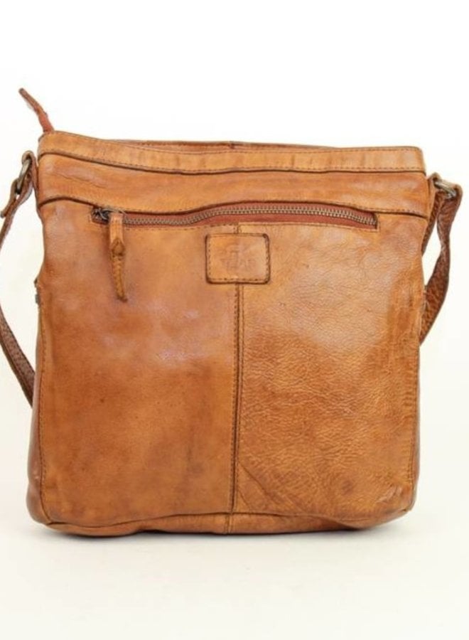 Schoudertasje Chessi CL35556 Cognac