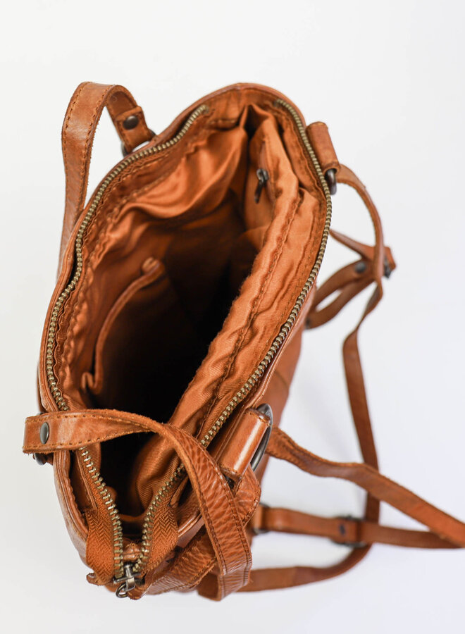 Rugzak/Schoudertas CL40273 Sandy Cognac