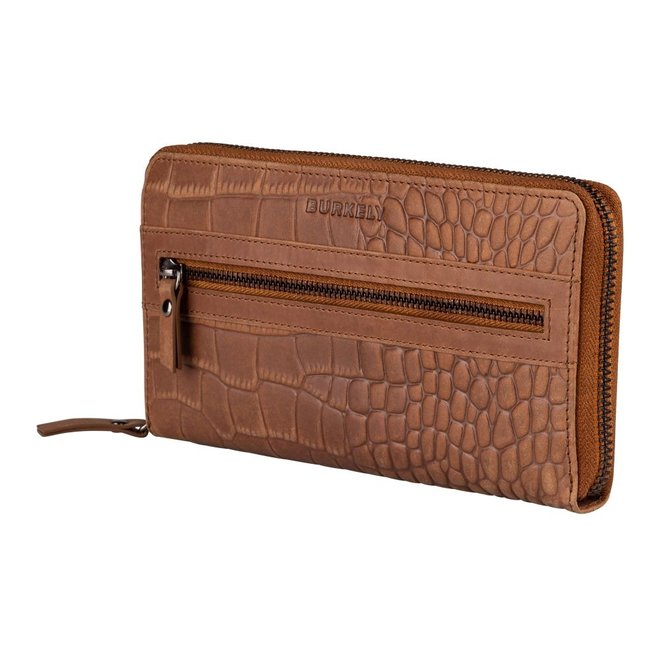 Croco Cody Wallet L Cognac