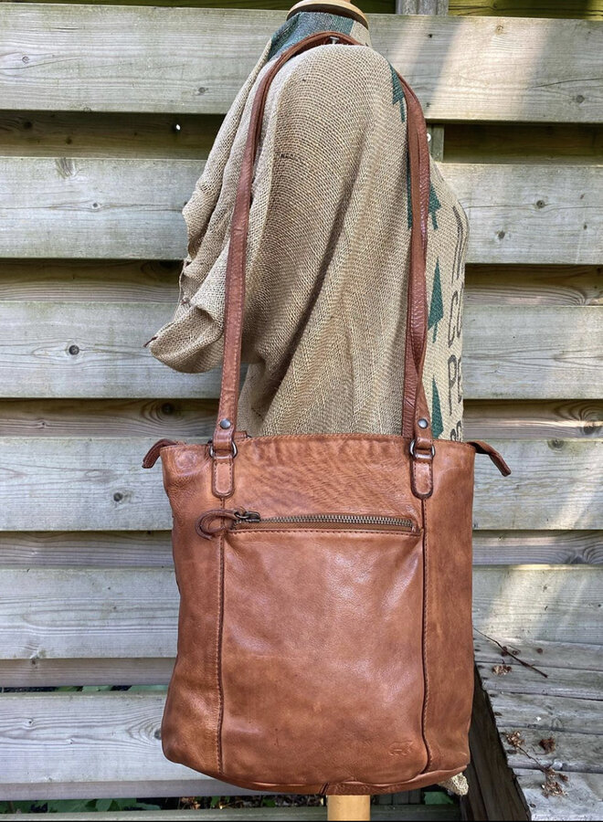 Rugzak/Schoudertas CL40273 Sandy Cognac