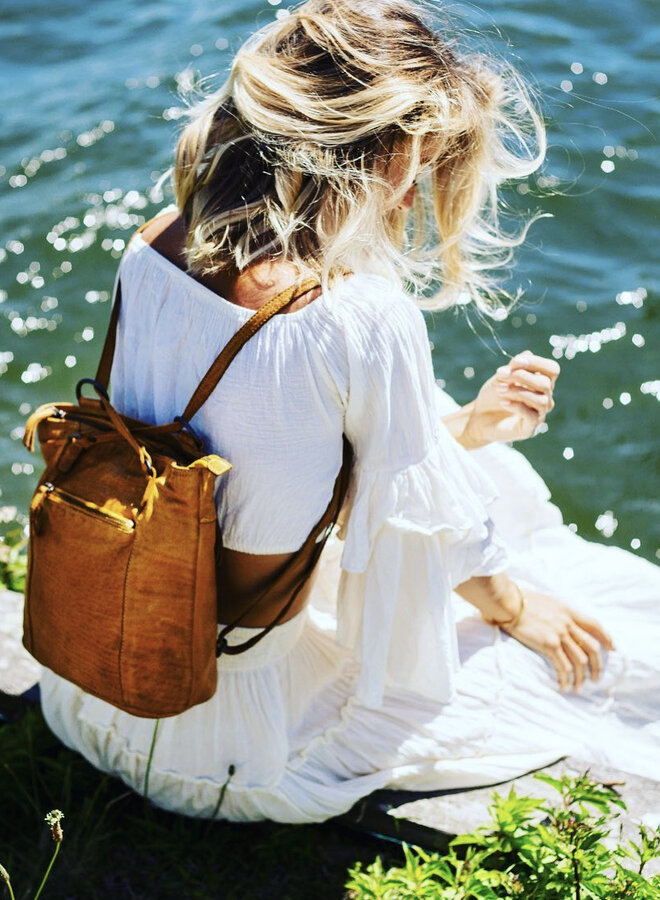 Rugzak/Schoudertas CL40273 Sandy Cognac