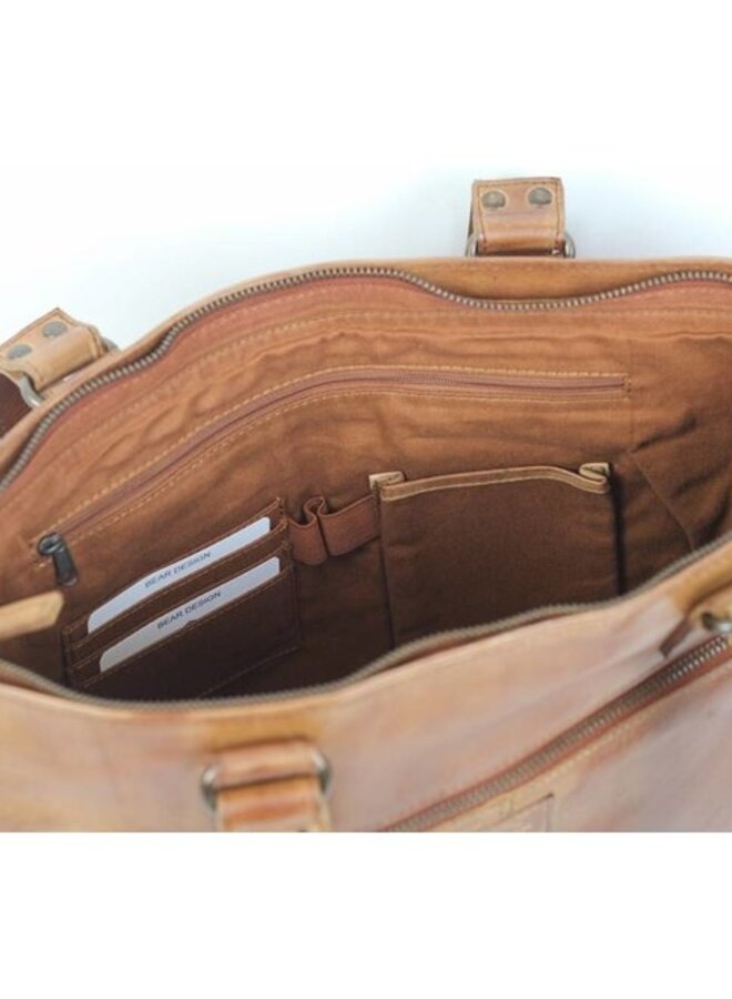 Dames laptoptas Mea CL35221 Cognac