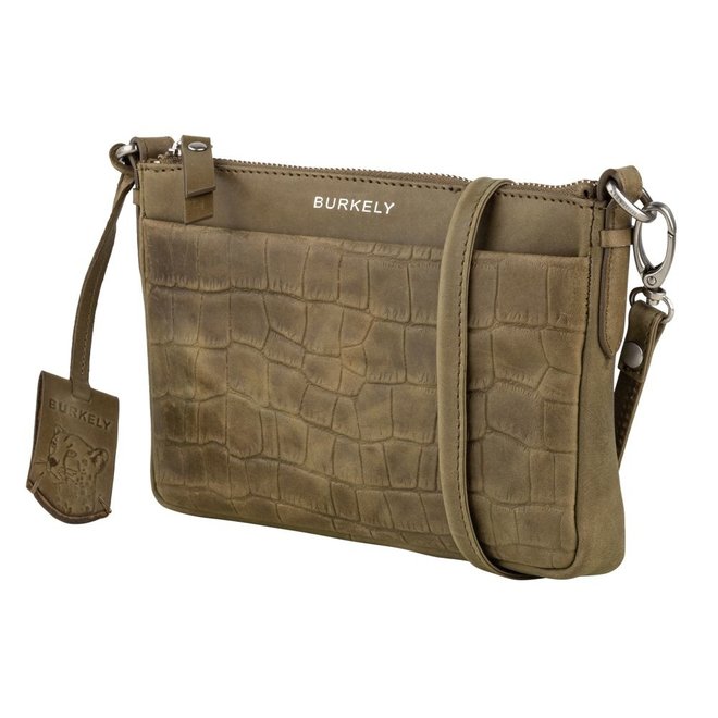 Croco Caia Crossbody Clutch M Green