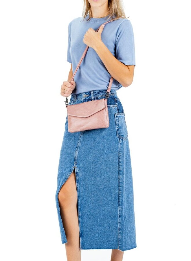 Just Jackie Crossover Clutch Light Pink