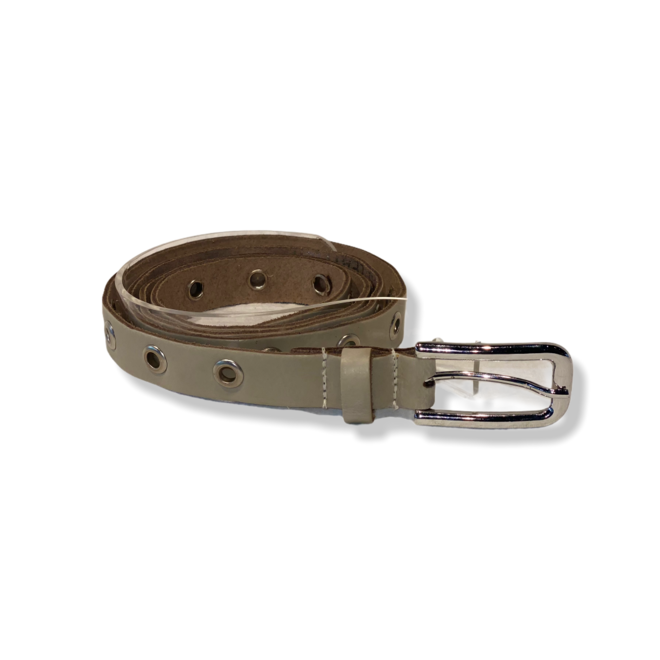 Extra long belt small Beige/Silver