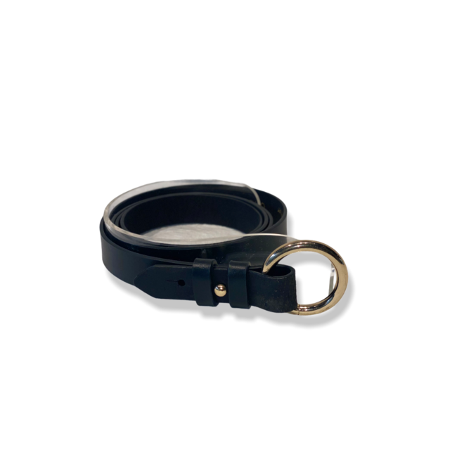 Ring en knoop belt black/gold