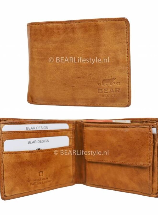 Billfold klein Fabian CL8754 Cognac