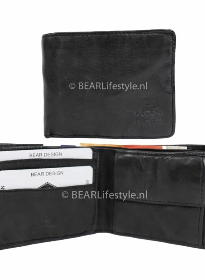 Billfold klein Fabian CL8754 Zwart