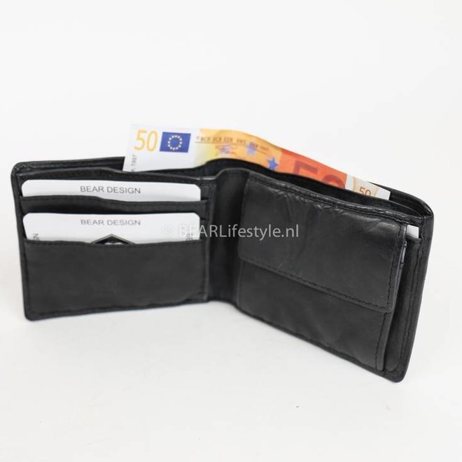 Billfold klein Fabian CL8754 Zwart