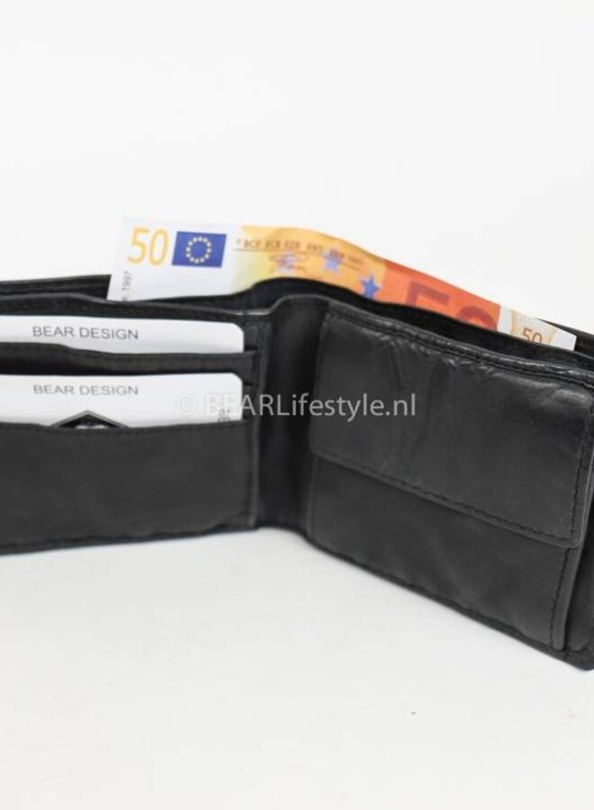 Billfold klein Fabian CL8754 Zwart