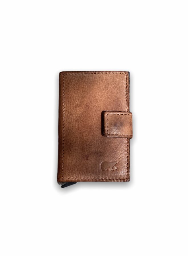 Dunne pasjeshouder Cognac