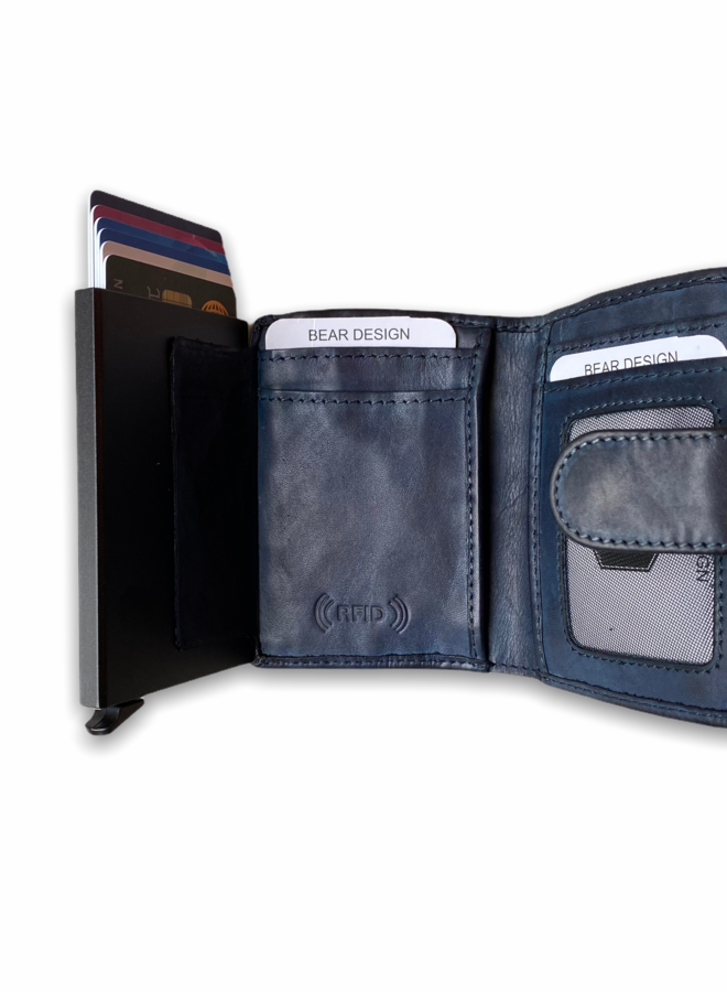 RFID Portemonnee Blauw
