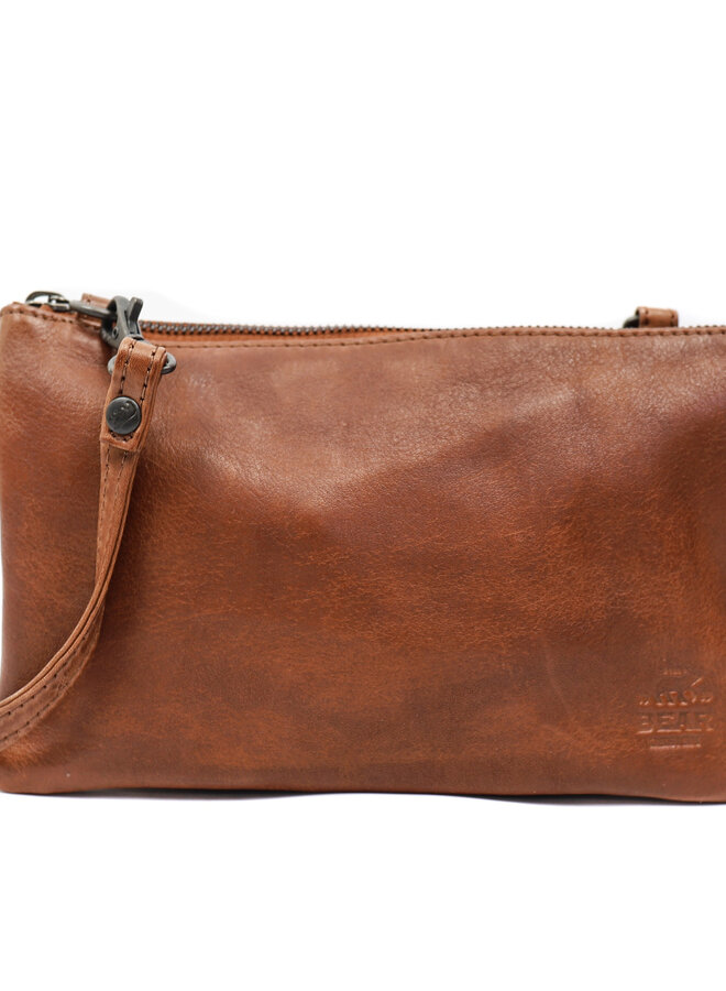 Schoudertasje UMA CP1119 Cognac