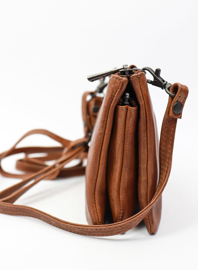 Schoudertasje UMA CP1119 Cognac