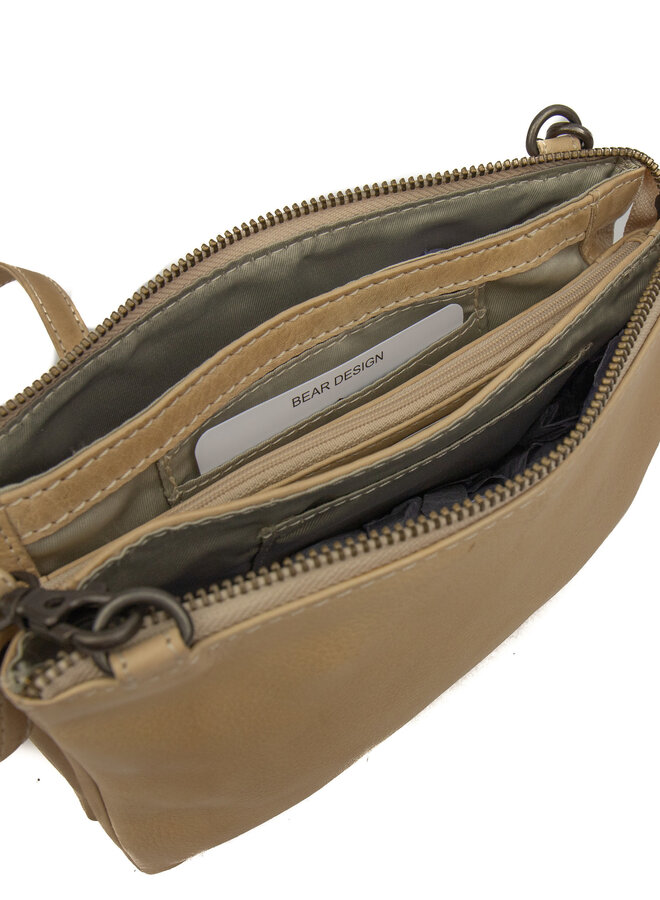 Portemonnee schoudertasje Uma CL30996 Baltic Beige