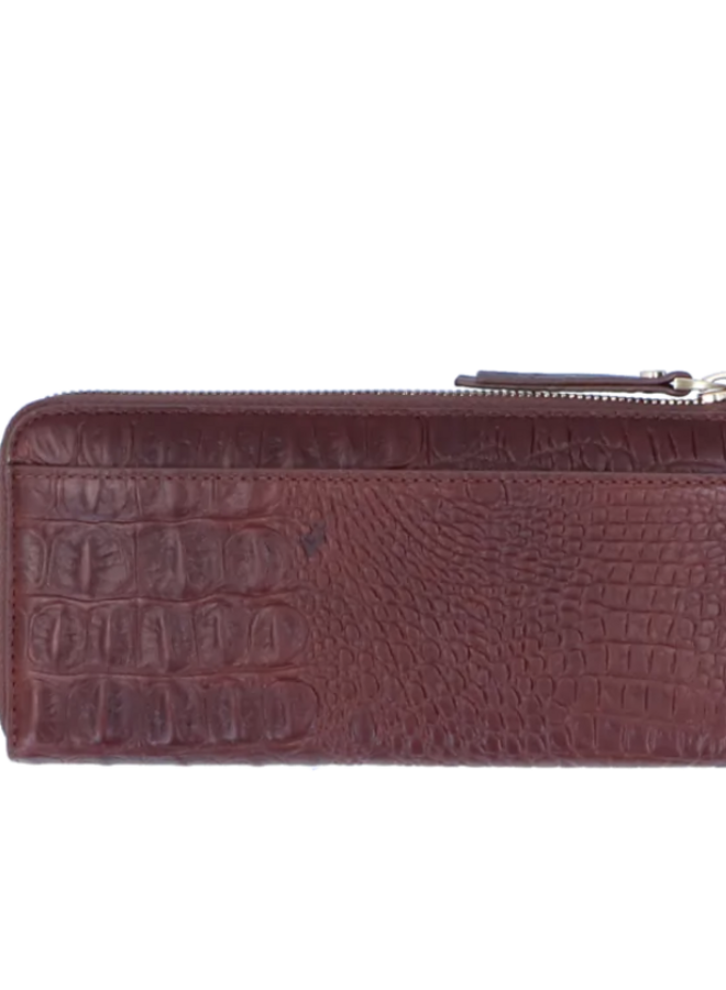 Wallet large Croco Brown