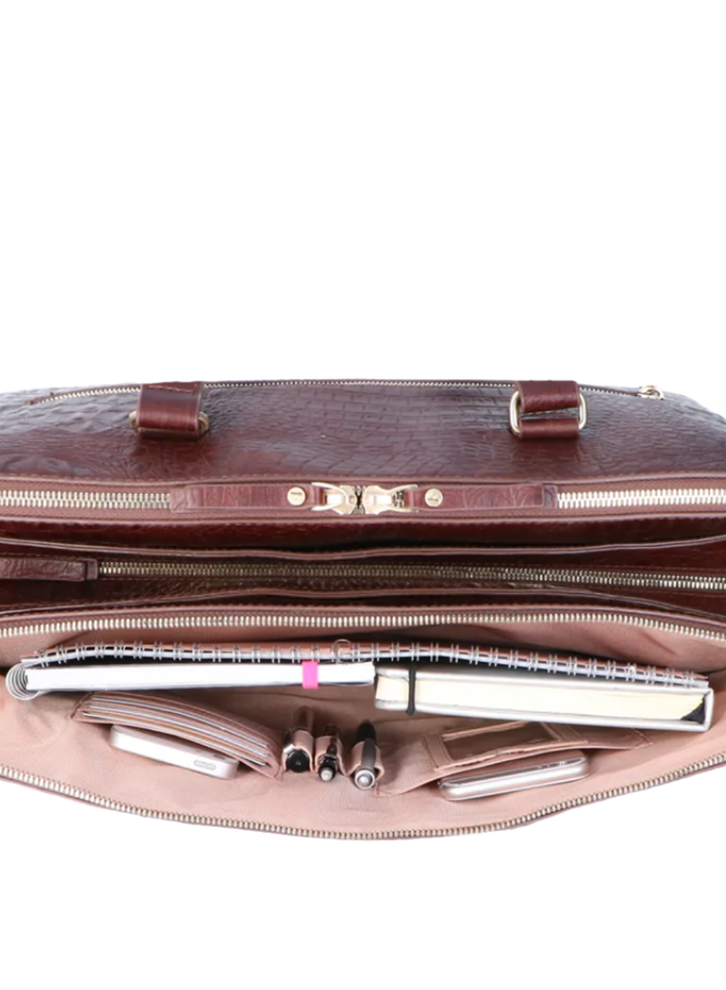 Charlotte Croco Brown 13,3 Inch