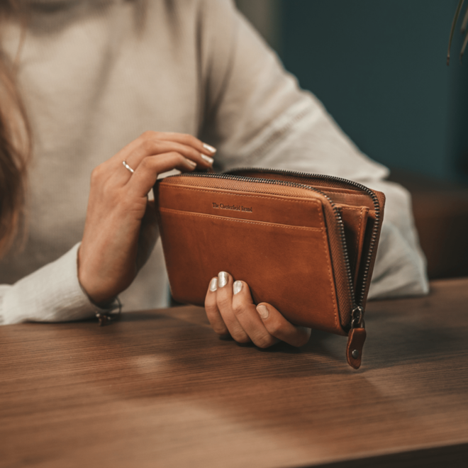 Halle Wallet Cognac