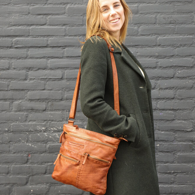 Schoudertas Yara CL40523 Cognac