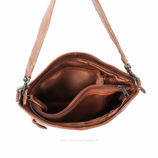 Schoudertas CP1536 Angelica Cognac