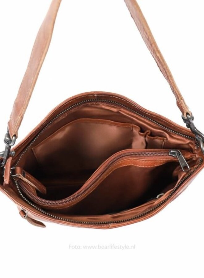 Schoudertas CP1536 Angelica Cognac