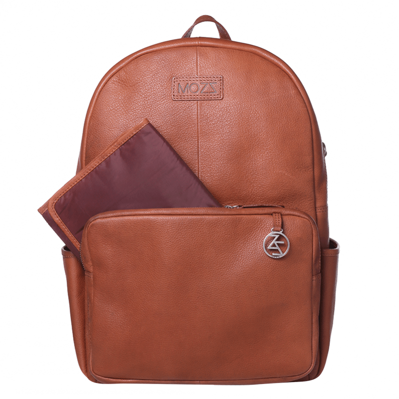 Post Malen Kinderen FashionStash | Mozz Bags Vintage Luiertas Beautiful Backpack Cognac -  Fashionstash