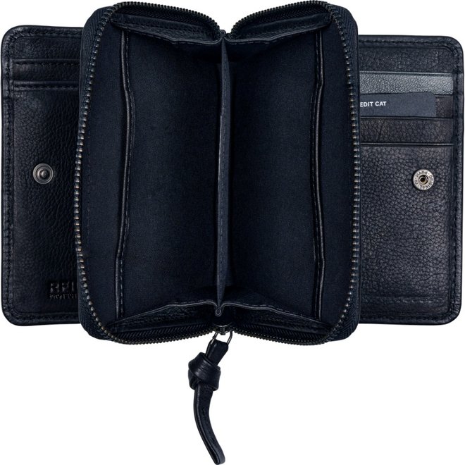 Just Jolie Double Flap Wallet Blauw