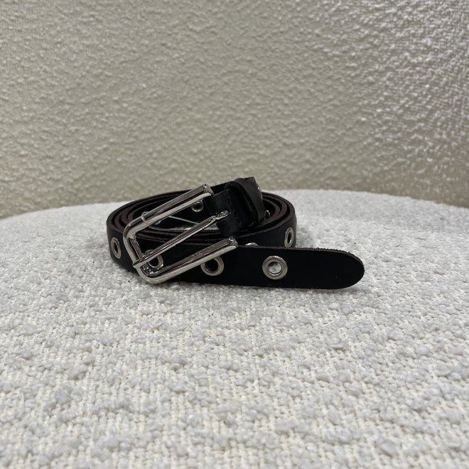 Extra long belt small Black/Silver