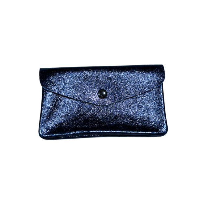 Pretty Purse Metallic Blauw