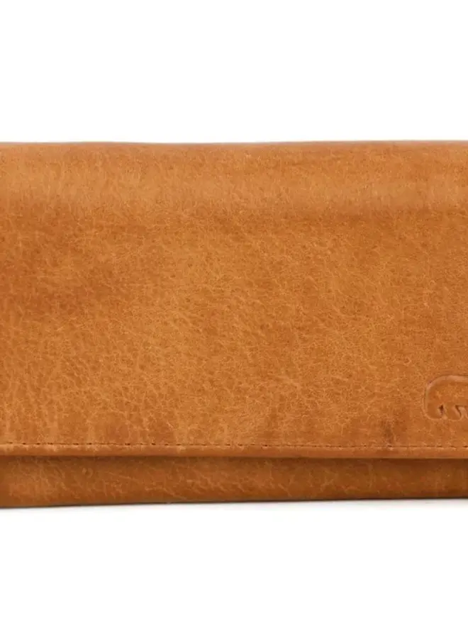 Overslag portemonnee CP6096 Sigrid Cognac