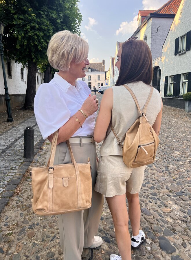 Vouw rugzak Hannie CL36137 Baltic Beige