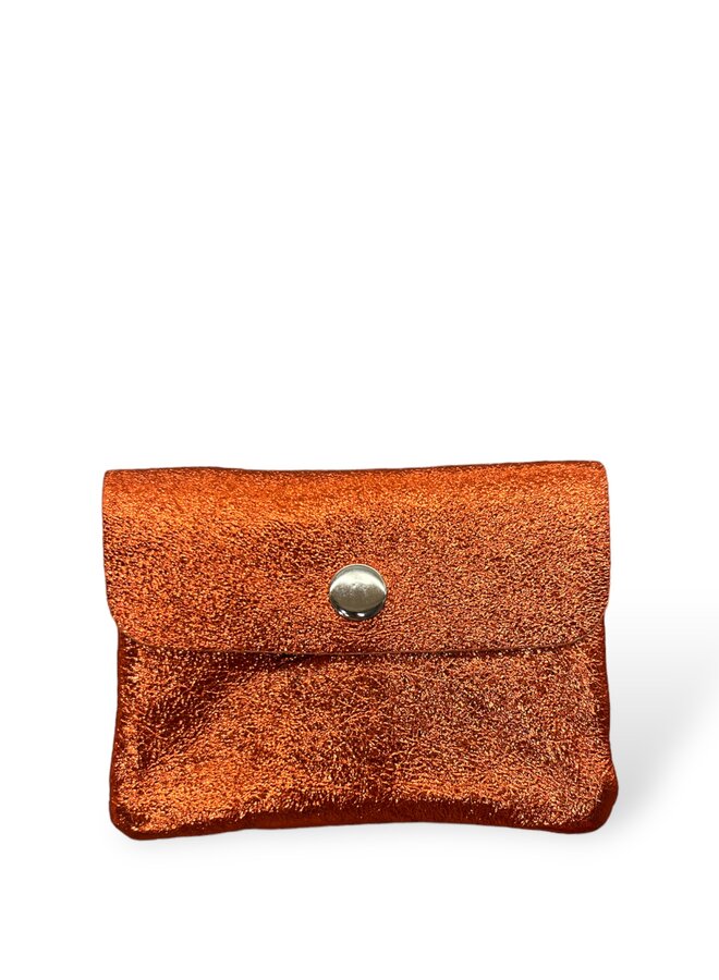 Pretty Purse Klein Metallic Oranje