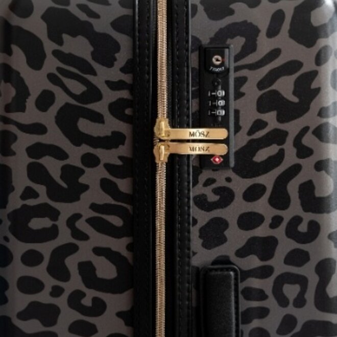 Koffer Lauren Handbagage Zwart Leopard