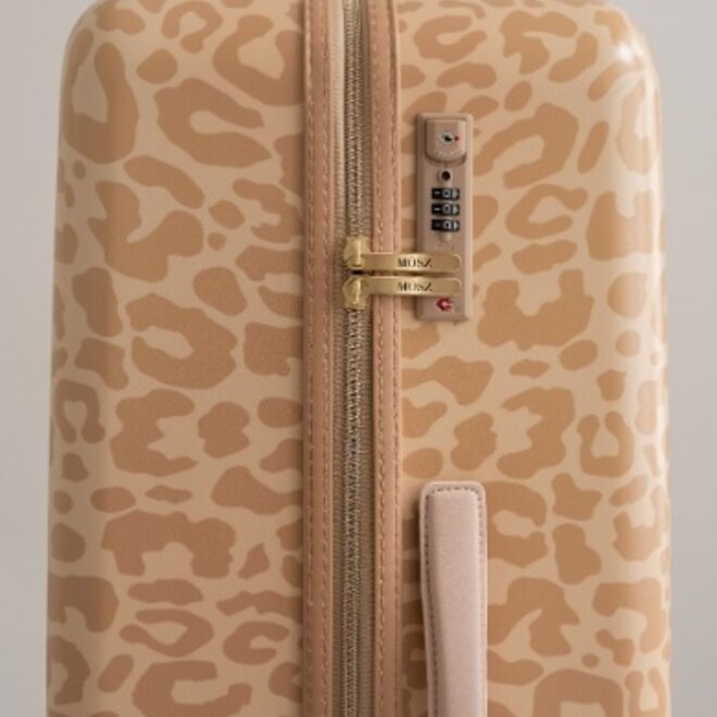 Koffer Lauren Middel 66 cm Beige Leopard