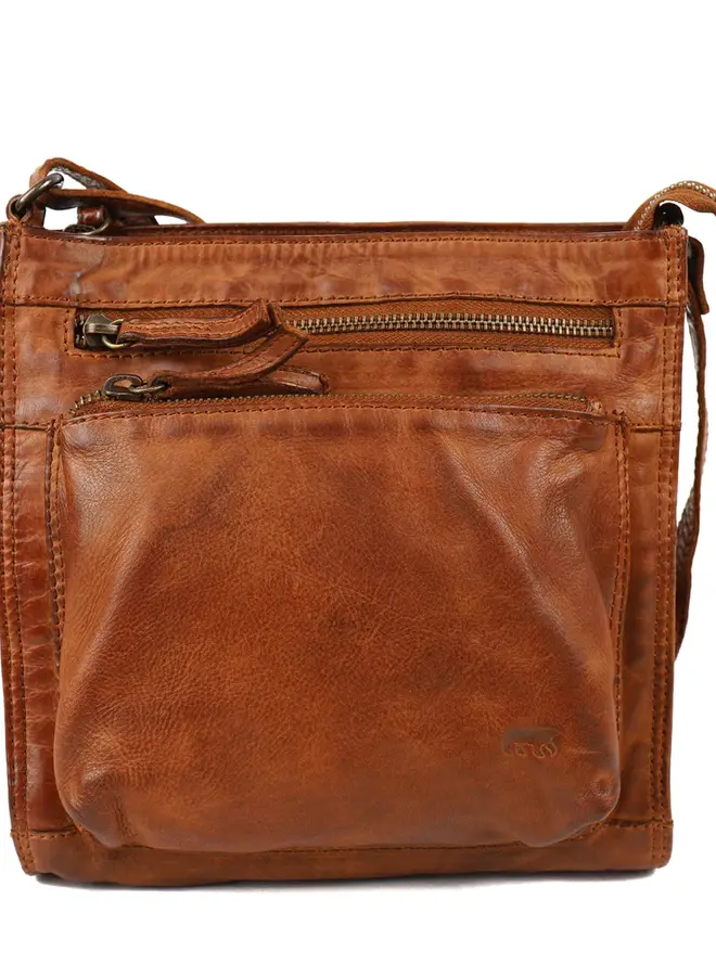 Schoudertasje Davita CL42427 Cognac