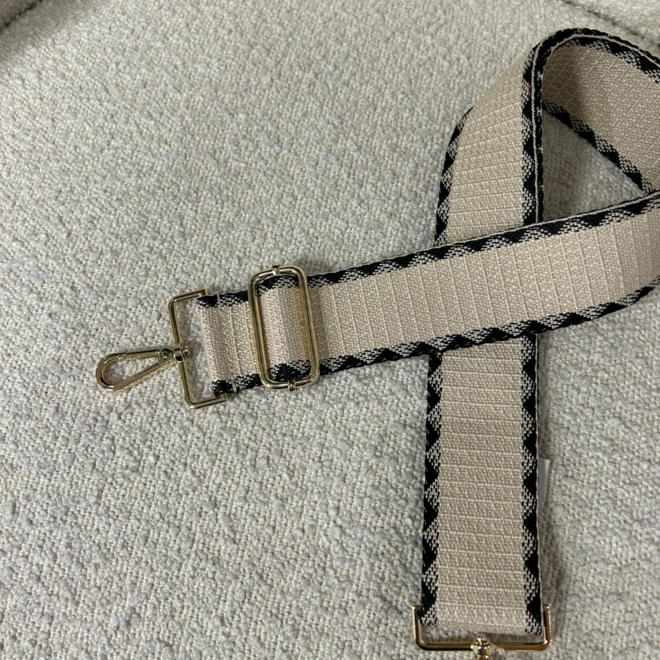 Lissabon Bag Strap 2.0 Beige w. Goud