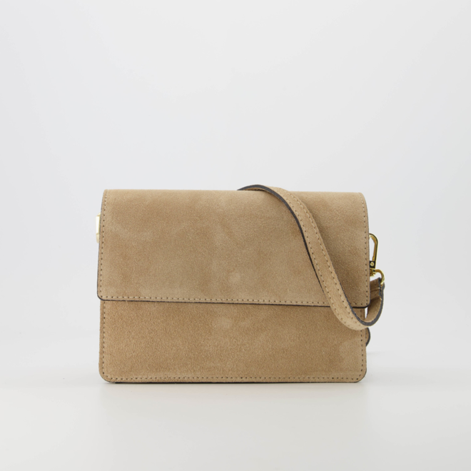 Alex Bag 2.0 Suede Beige/Goud