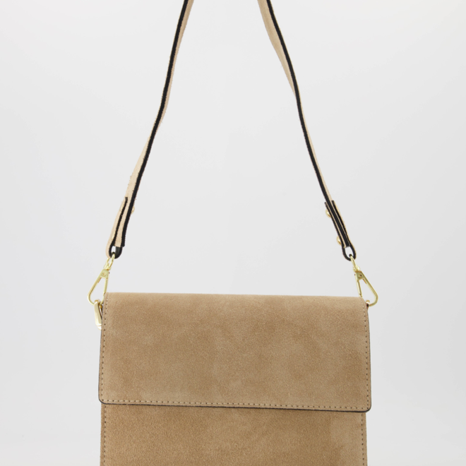 Alex Bag 2.0 Suede Beige/Goud