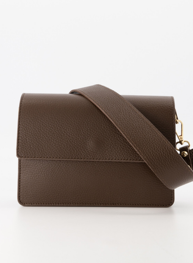 Alex Bag 2.0 Glad Donkerbruin/Goud