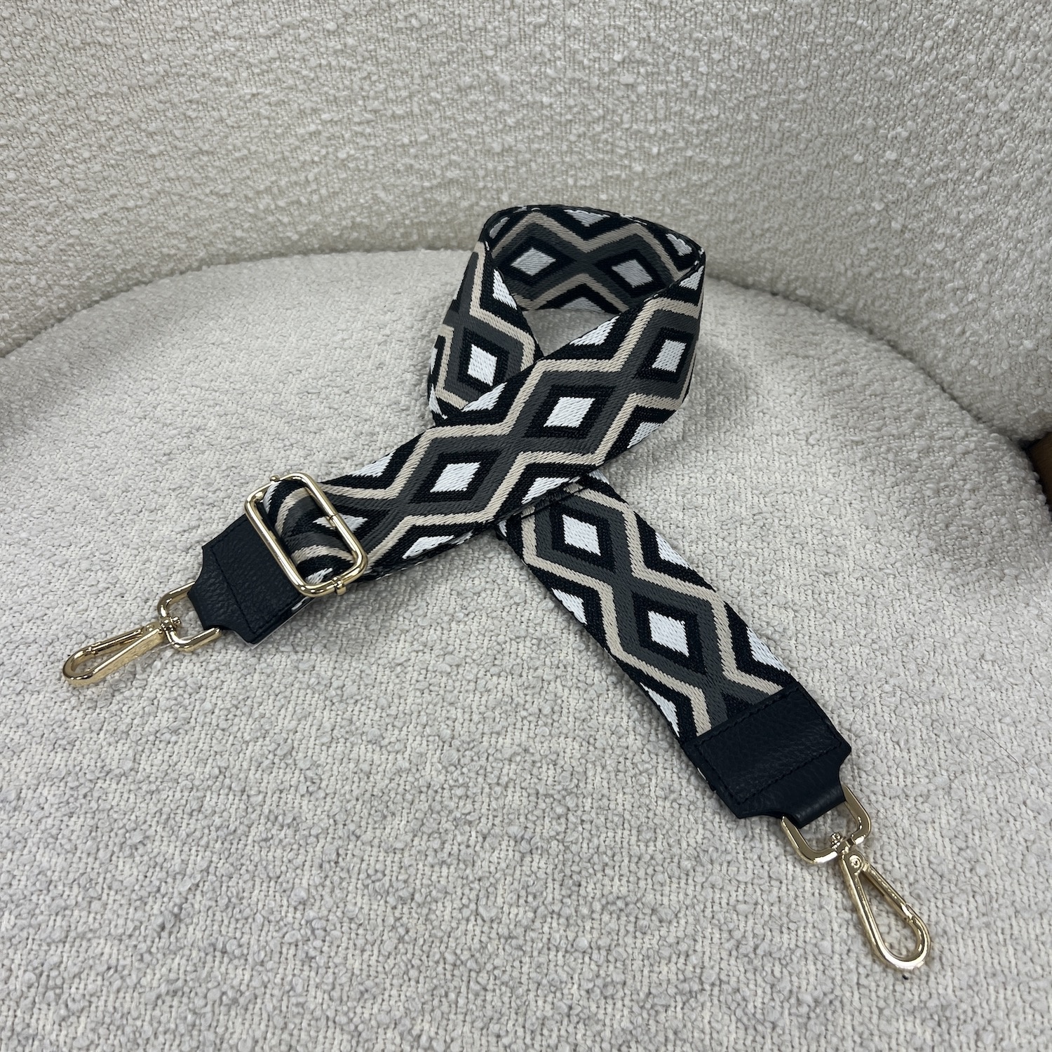 Fashionstash IT BAGS Hypnotic Bag Strap Zwart Goud Fashionstash