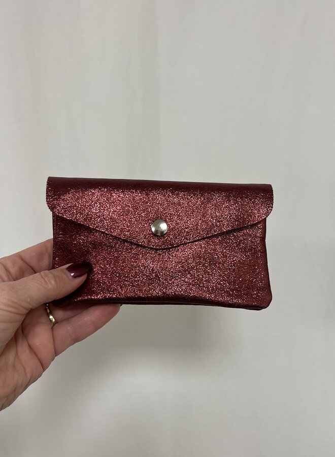 Pretty Purse Metallic Bordeaux