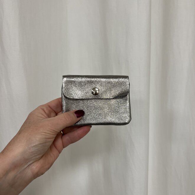 Pretty Purse Klein Metallic Zilver