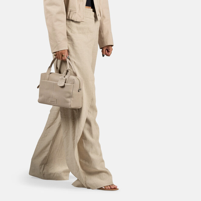 Soft Skylar Bowler Bag Small Grijs