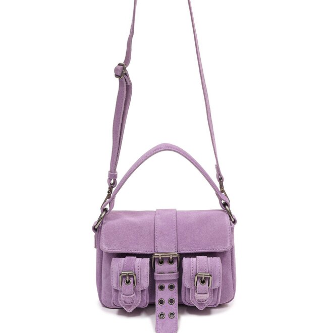 Small Honey Buckle Suede Purple