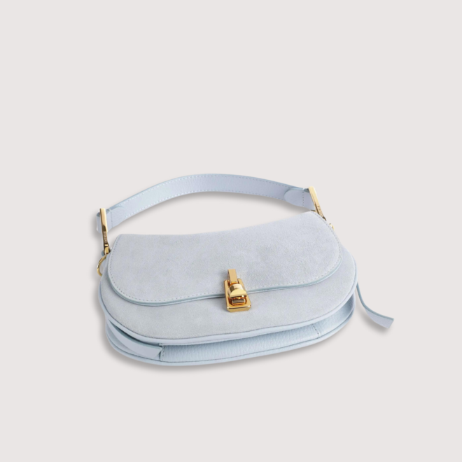 Handtas Magie Mini Suede Mist Blue