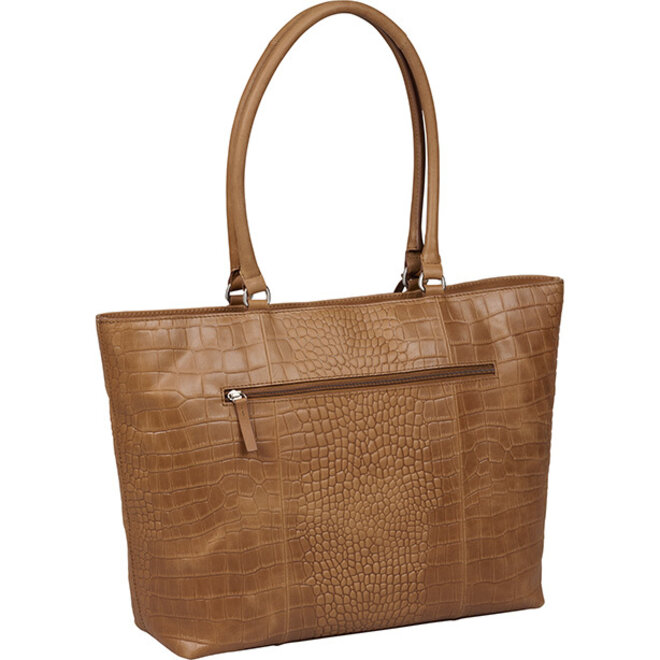 Cool Colbie Wide Tote 15,6" Cognac