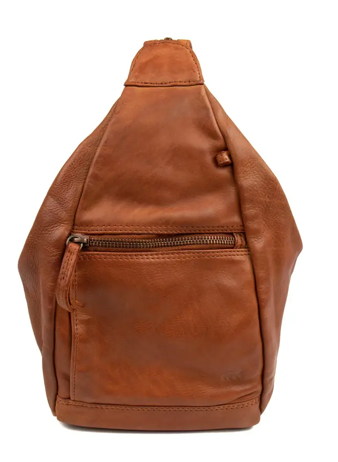 Leren vouw rugzak Hannie CL36137  Cognac